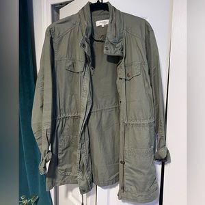 charlotte russe long-line military jacket